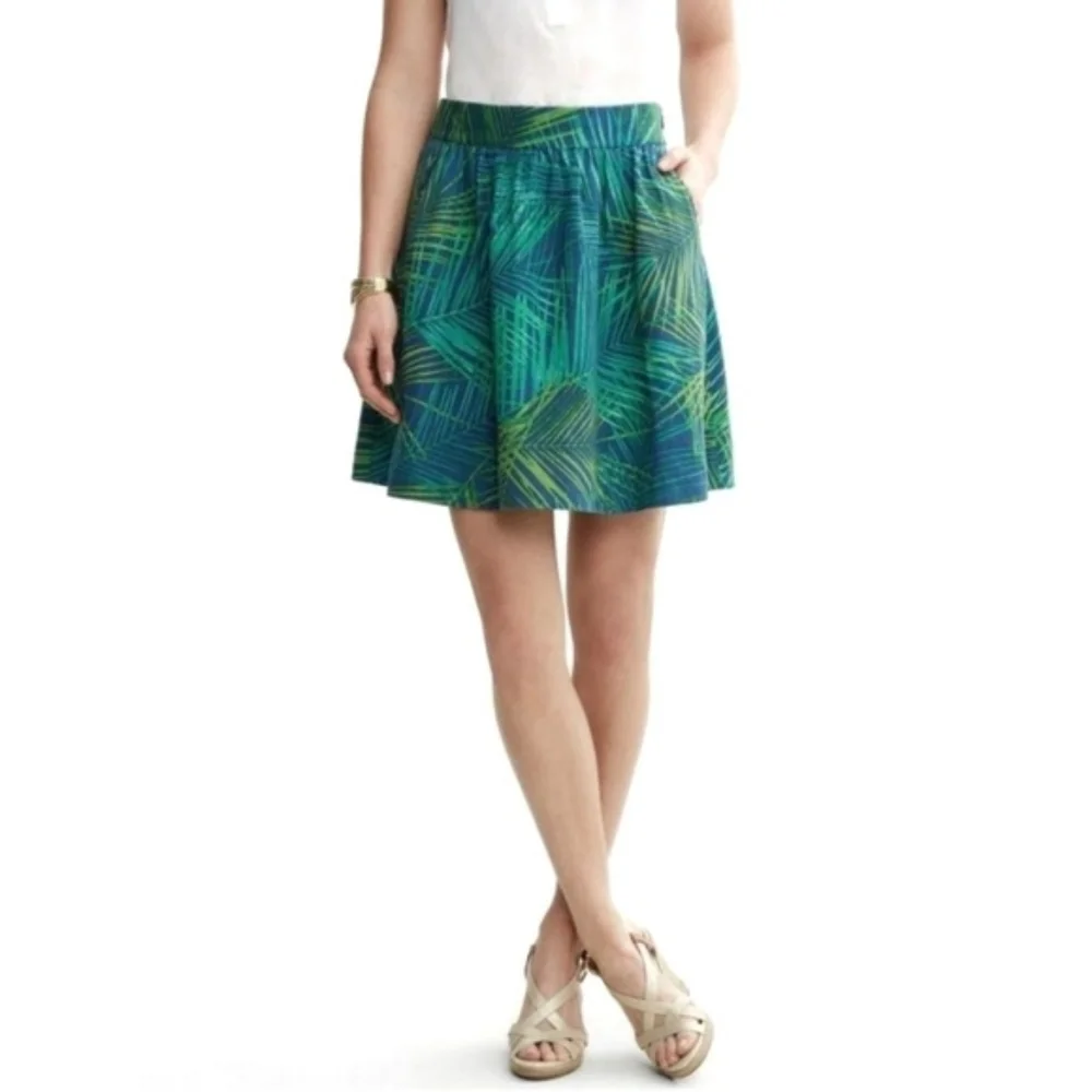 Banana Republic Palm Print Skirt